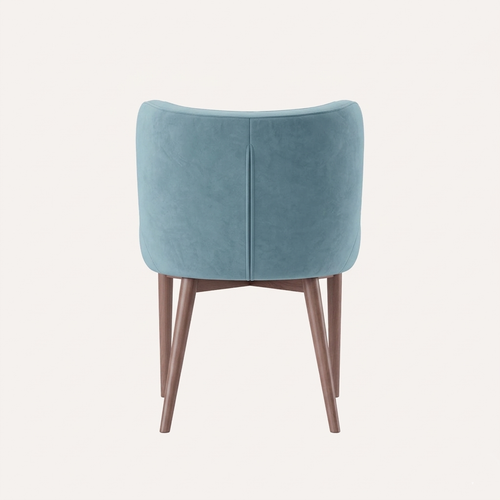 Quilted Velvet Wingback Dining Chair